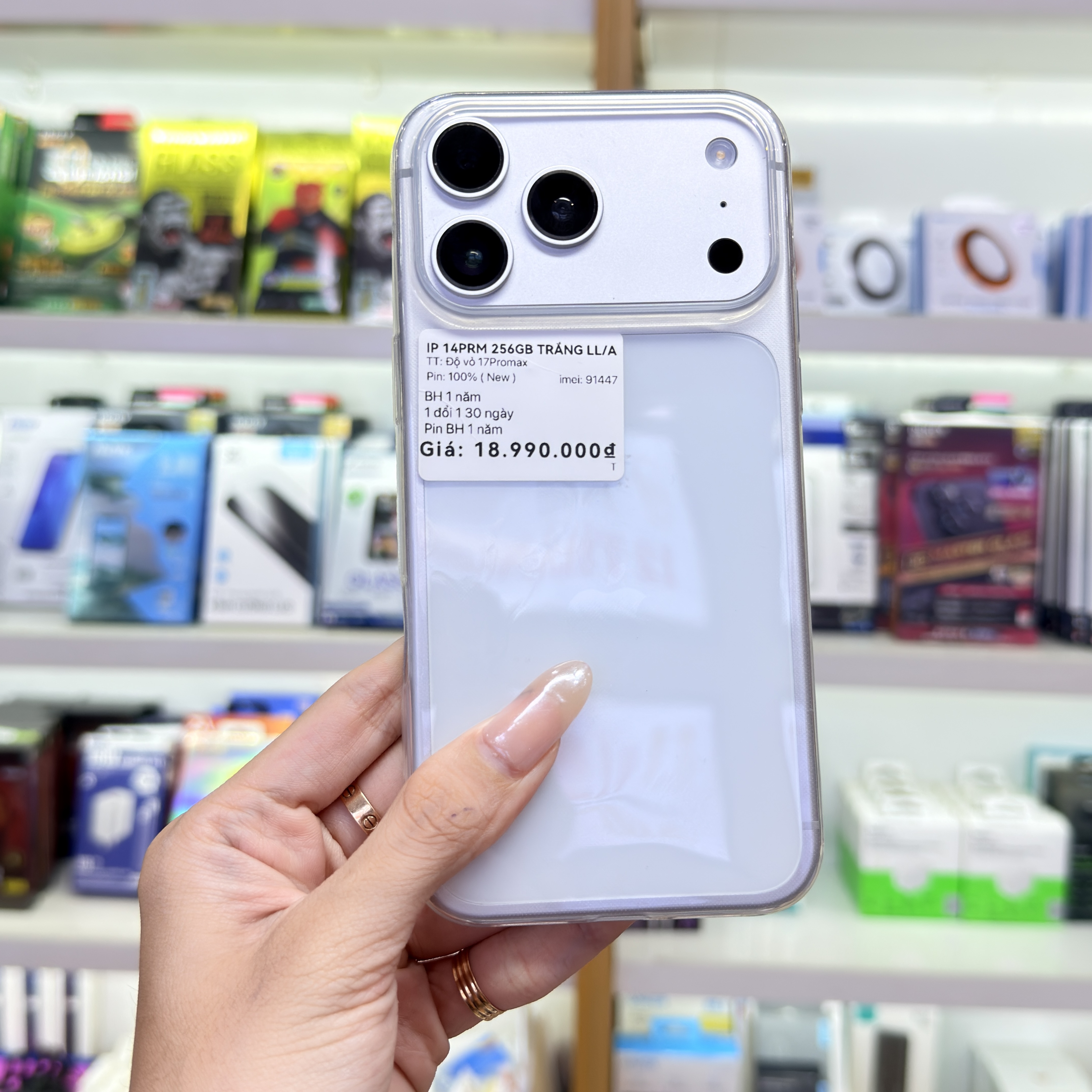 IPHONE 14PROMAX 256GB TRẮNG LL