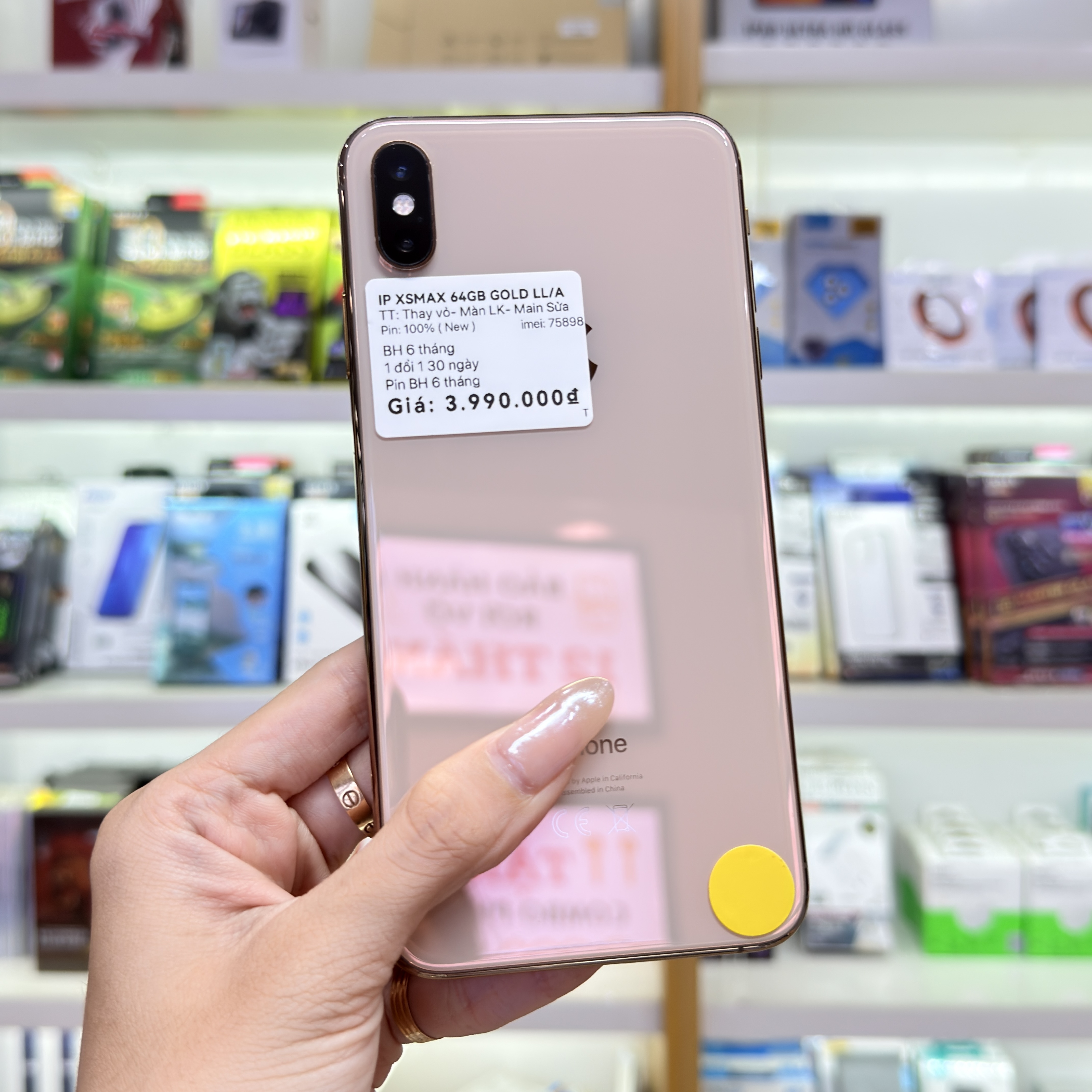 IPHONE XSMAX 64GB GOLD LL